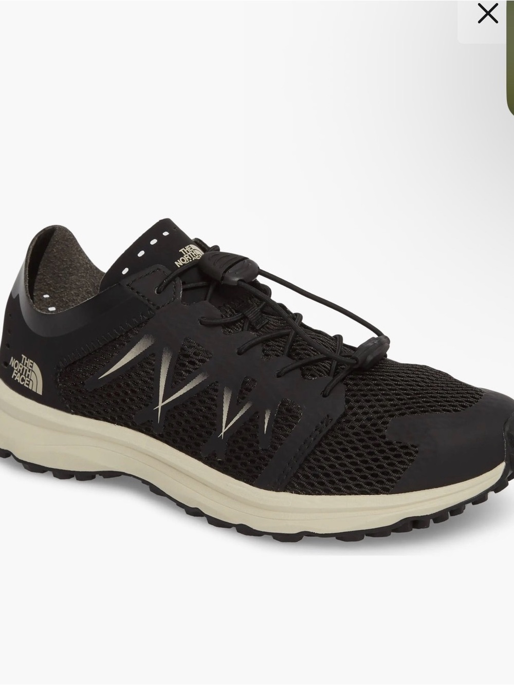 The North Face Woman’s Black Athletic Trail Runner with Cream Midsole